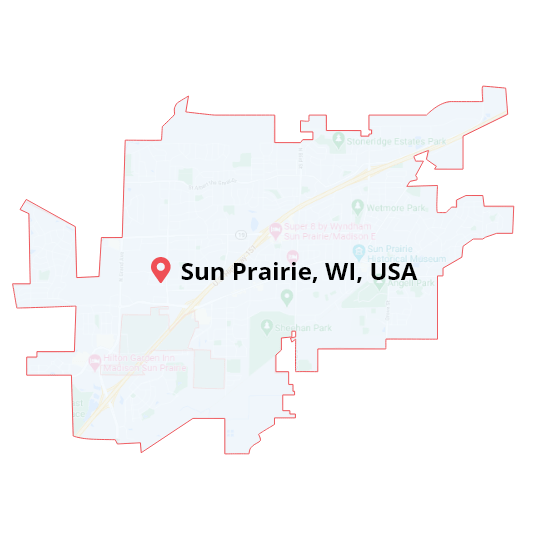 cleaning service sun prairie map